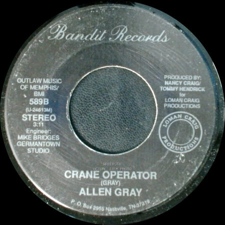 Allen Gray - Grand Tour / Crane Operator side B