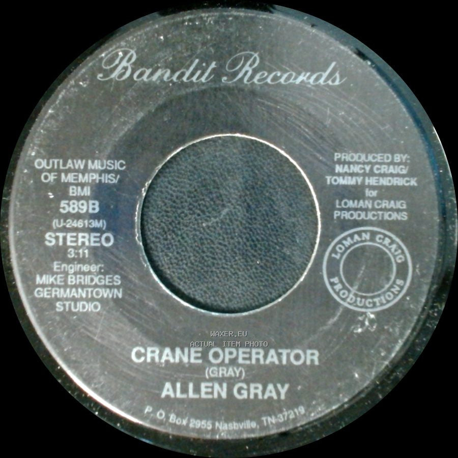 Allen Gray - Grand Tour / Crane Operator side B