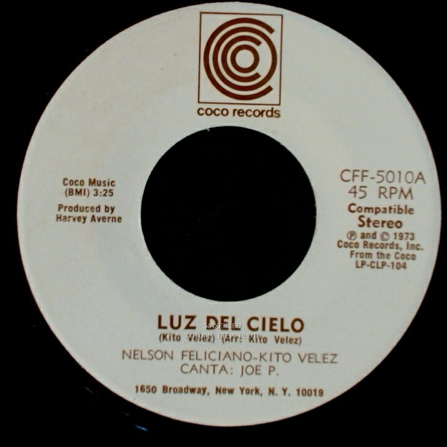 Nelson Feliciano-Kito Velez - Luz Del Cielo / Como A Cambiado Borinquen side A
