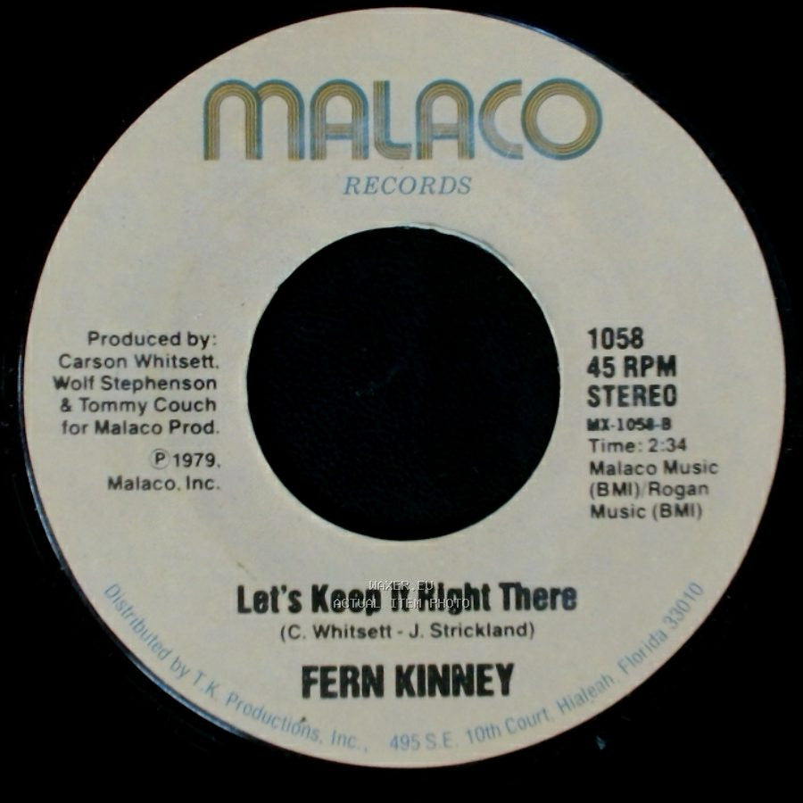 Fern Kinney - Let's Keep It Right There / Groove Me side A