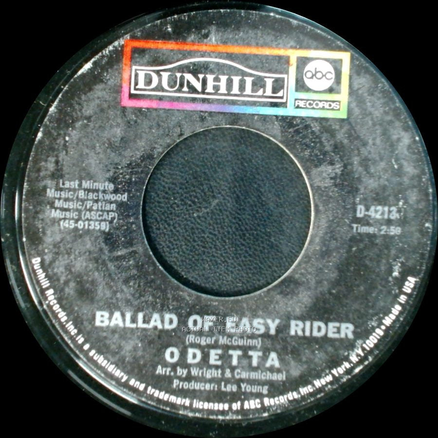 Odetta - Ballad Of Easy Rider / Visa-Versa side A