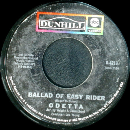 Odetta - Ballad Of Easy Rider / Visa-Versa side A
