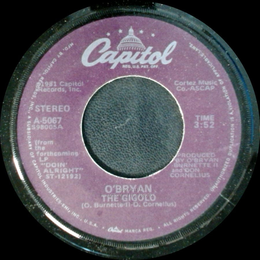 O'bryan - The Gigolo / Can't Live Without Your Love side A