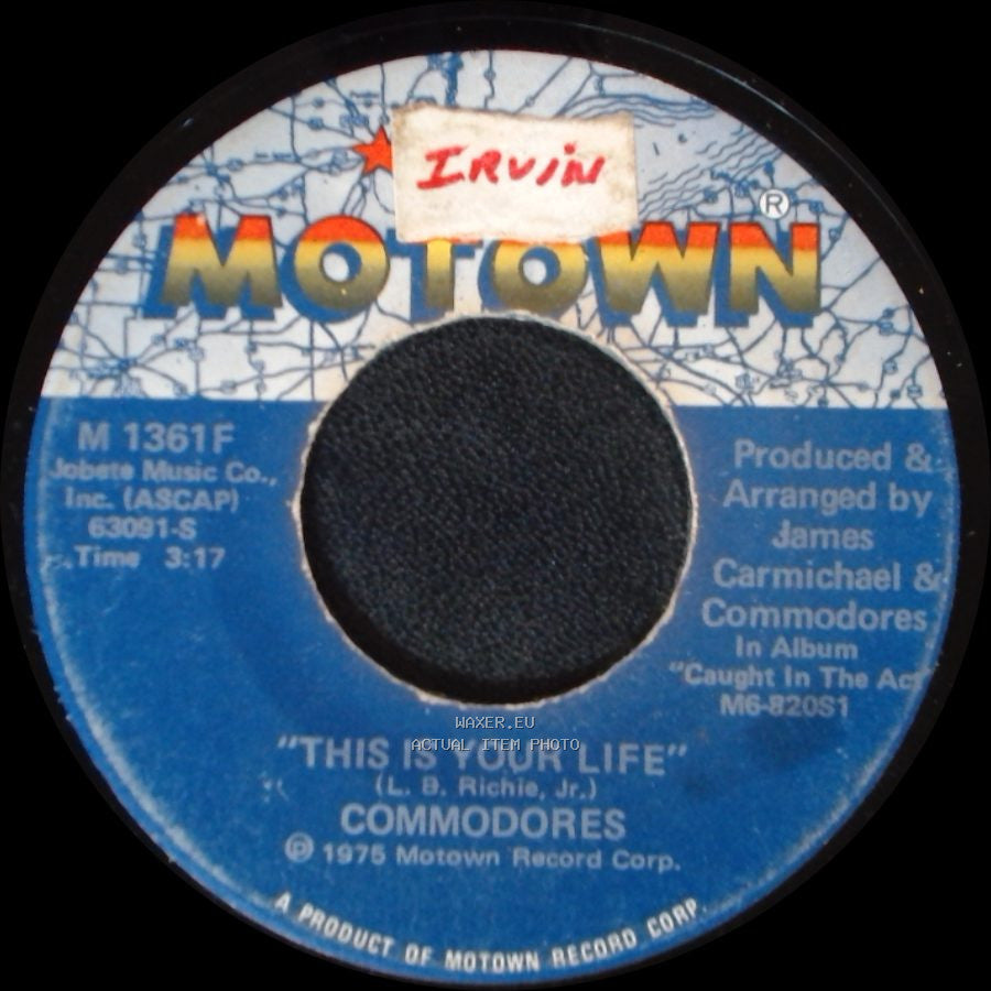 Commodores - Look What You've Done To Me / This Is Your Life side B
