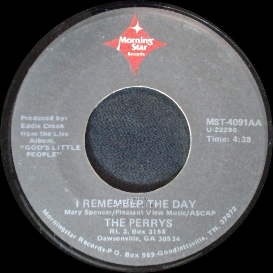 The Perrys - I Remember The Day / I Remember The Day side A