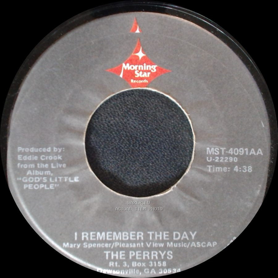 The Perrys - I Remember The Day / I Remember The Day side B