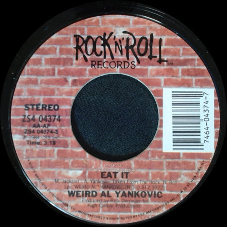 Weird Al Yankovic - Eat It / That Boy Could Dance side A
