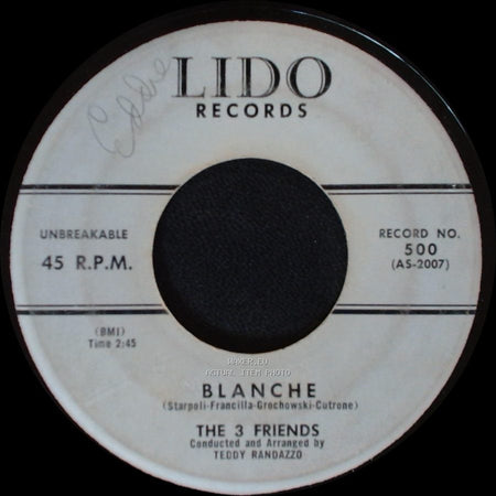 The 3 Friends - Baby I'll Cry / Blanche side B