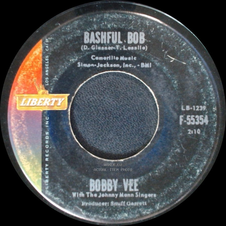 Bobby Vee - Take Good Care Of My Baby / Bashful Bob side B
