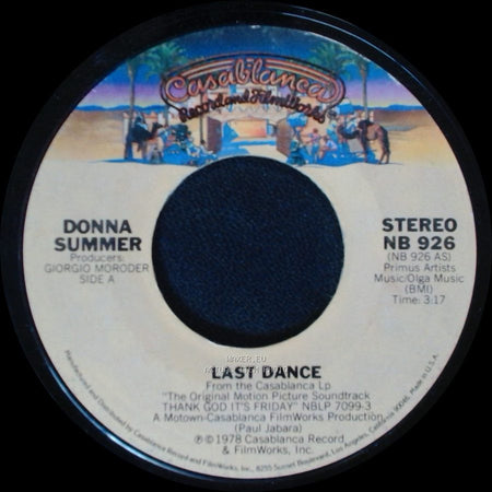 Donna Summer - Last Dance / With Your Love side A