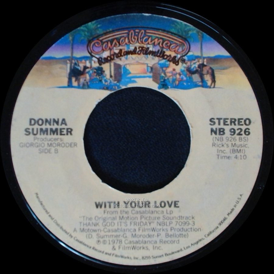 Donna Summer - Last Dance / With Your Love side B
