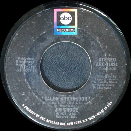 Jim Croce - I'll Have To Say I Love You In A Song / Salon And Saloon side B