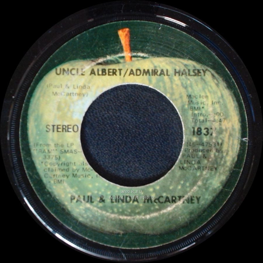 Paul & Linda Mccartney - Too Many People / Uncle Albert / Admiral Halsey side A