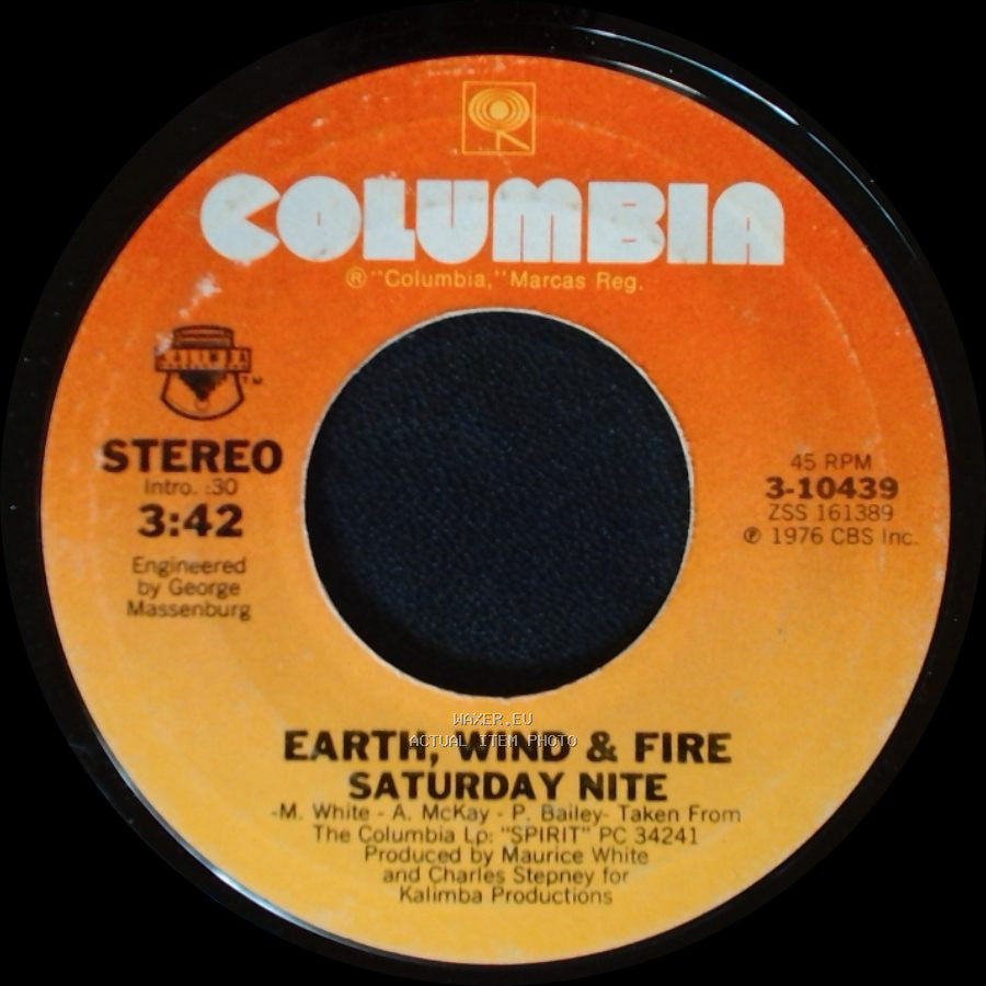 Earth, Wind & Fire - Departure / Saturday Nite side B