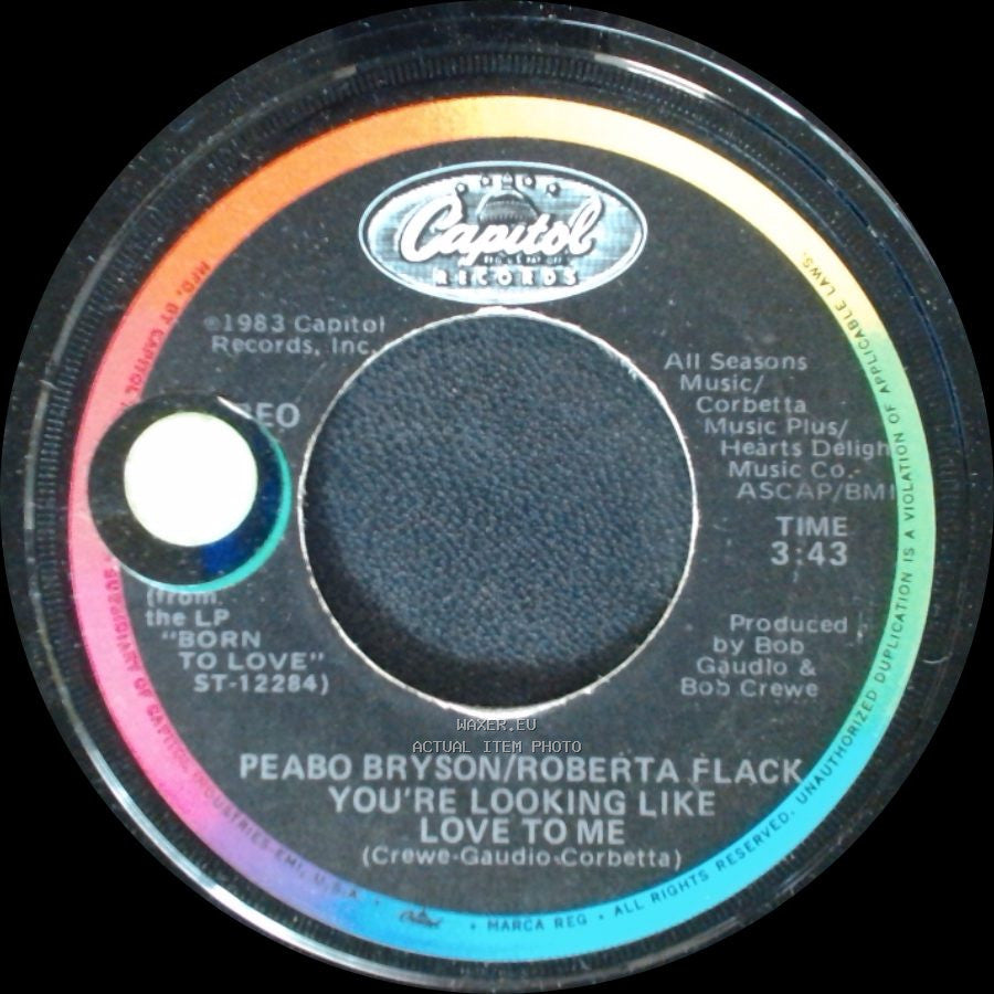 Peabo Bryson/Roberta Flack / Peabo Bryson - You're Looking Like Love To Me / Let Me Be The One You Need side A