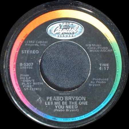 Peabo Bryson/Roberta Flack / Peabo Bryson - You're Looking Like Love To Me / Let Me Be The One You Need side B