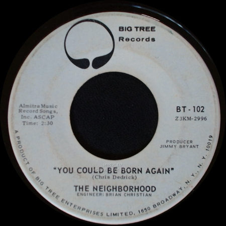 The Neighborhood - Big Yellow Taxi / You Could Be Born Again side B