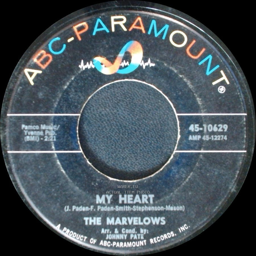 The Marvelows - I Do / My Heart side B