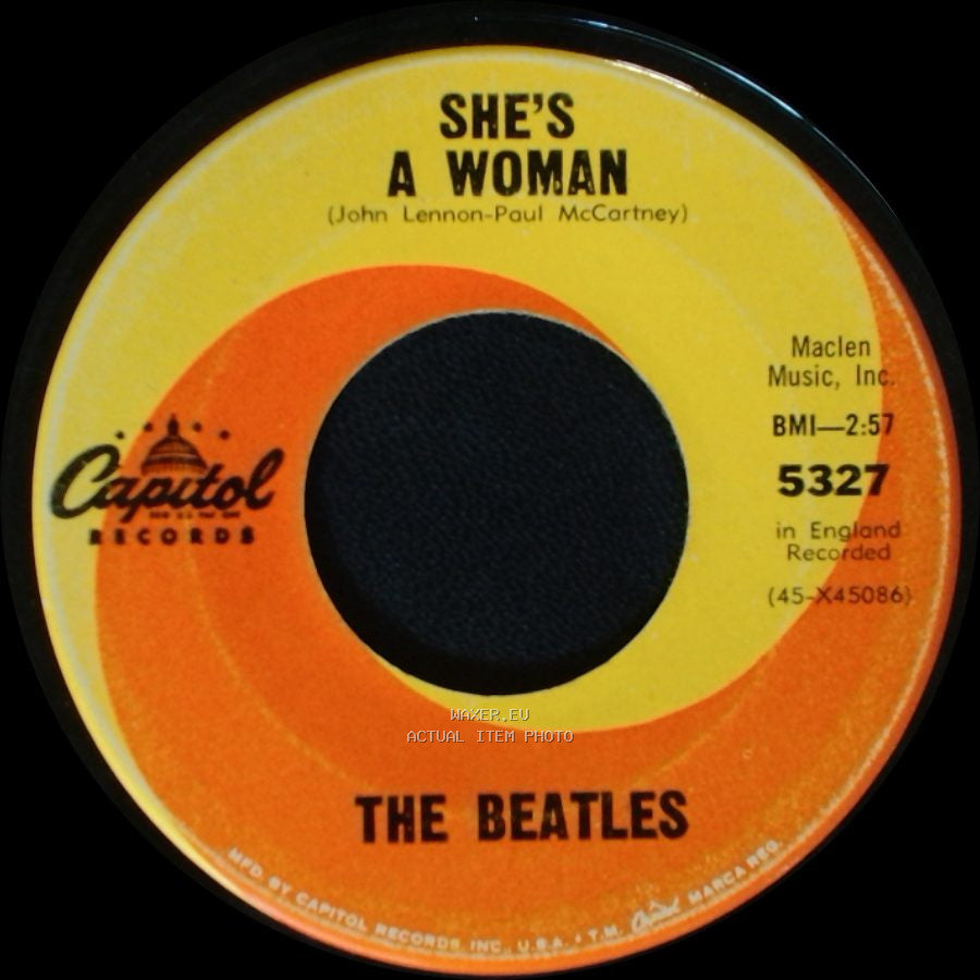 The Beatles - I Feel Fine / She's A Woman side B