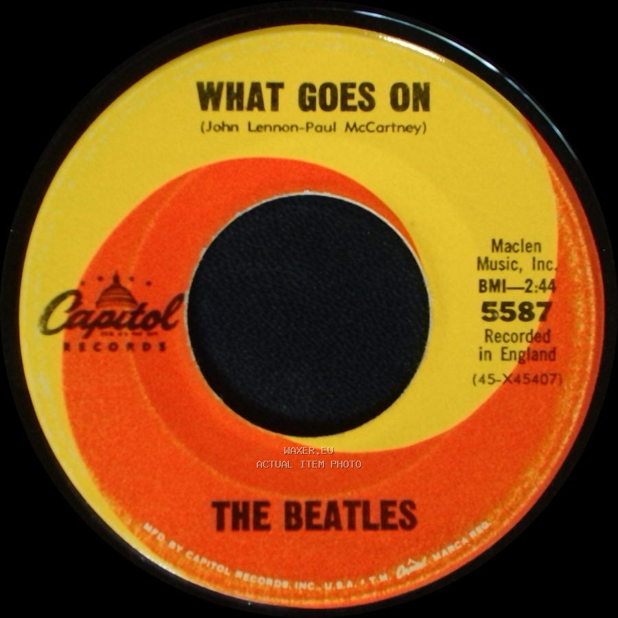 The Beatles - Nowhere Man / What Goes On side B