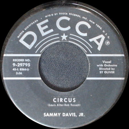 Sammy Davis, Jr. - Circus / Frankie And Johnny side A