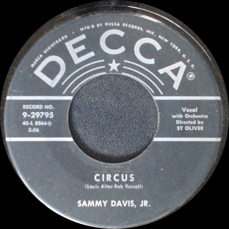 Sammy Davis, Jr. - Circus / Frankie And Johnny side A