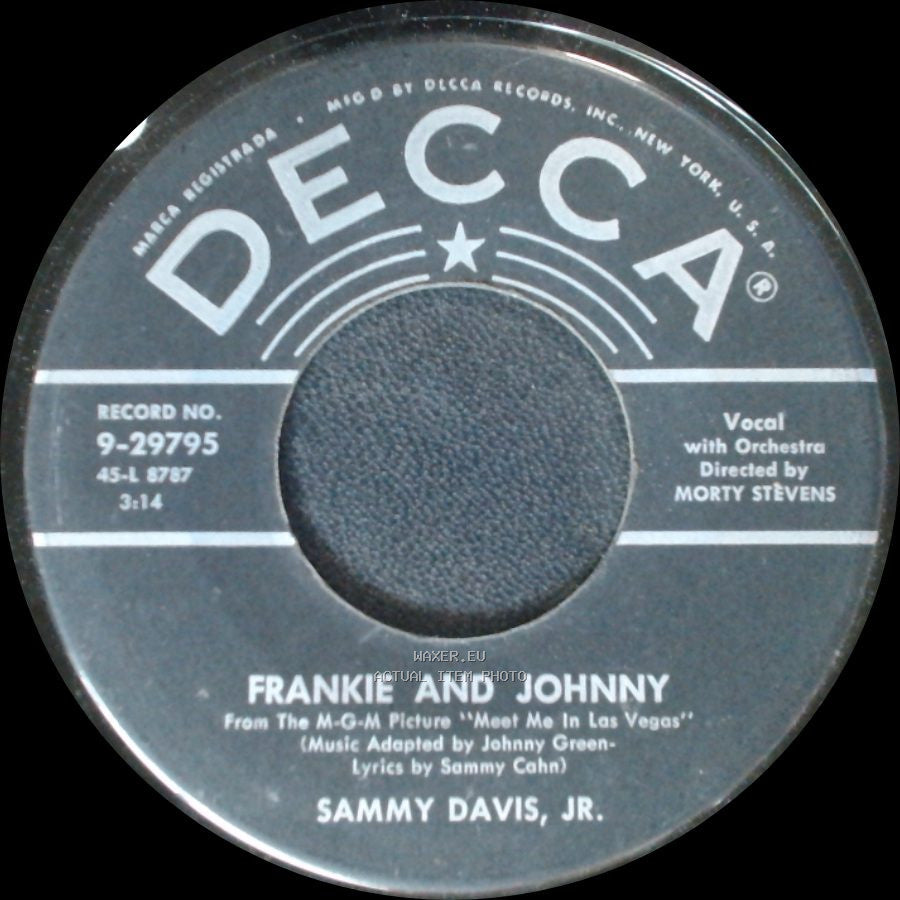 Sammy Davis, Jr. - Circus / Frankie And Johnny side B