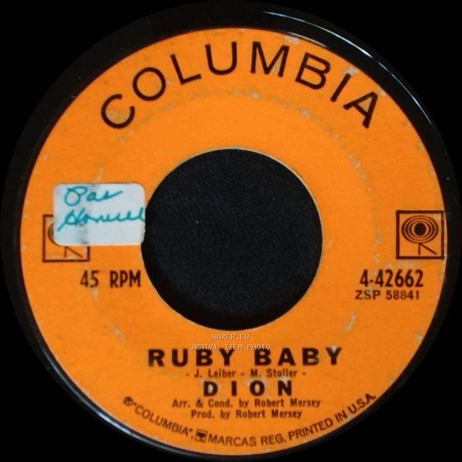 Dion - Ruby Baby / He'll Only Hurt You side A