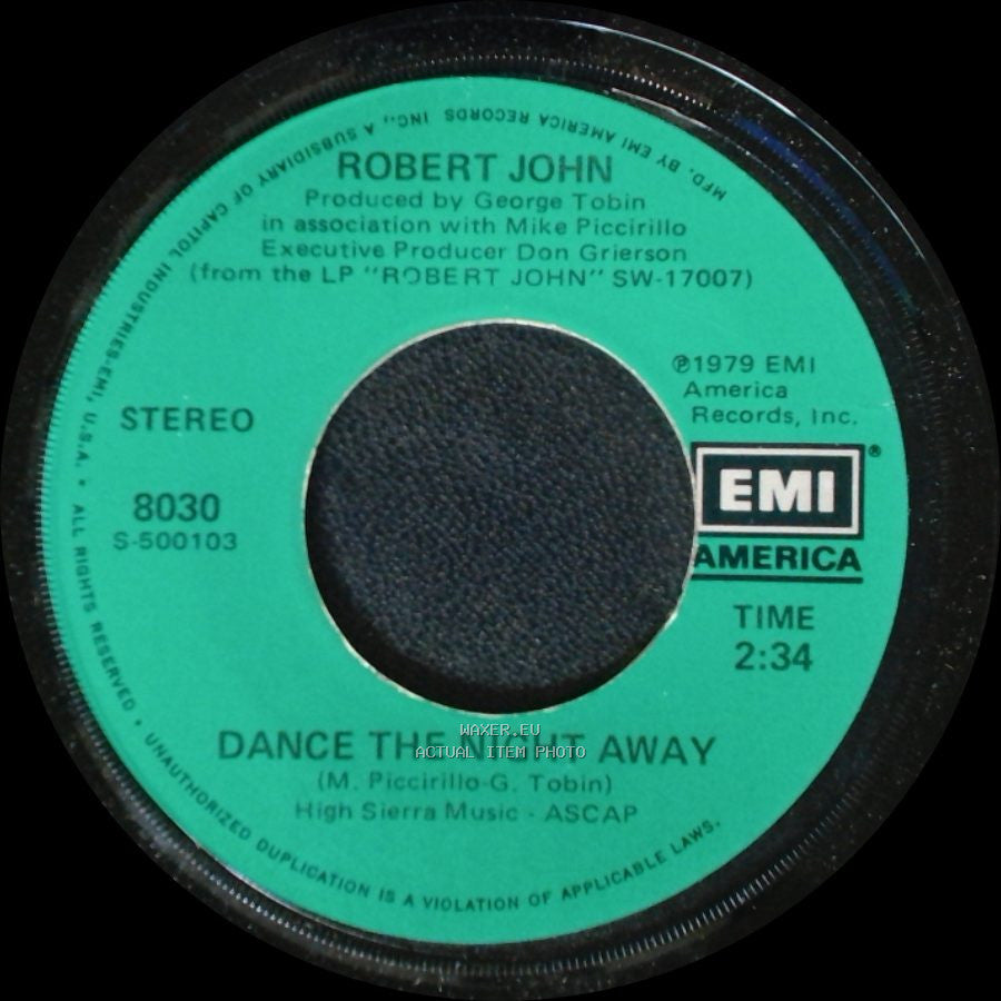 Robert John - Dance The Night Away / Lonely Eyes side A
