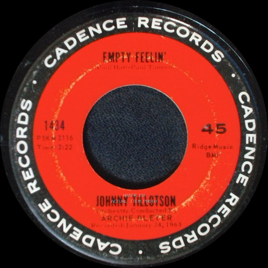 Johnny Tillotson - Empty Feelin' / Out Of My Mind side A