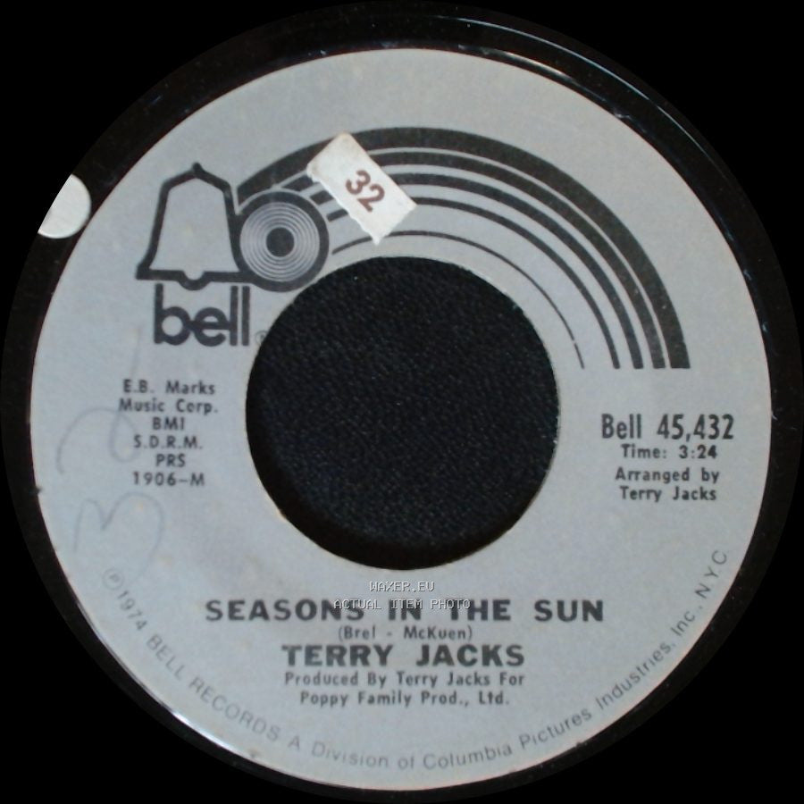 Terry Jacks - Put The Bone In / Seasons In The Sun side B