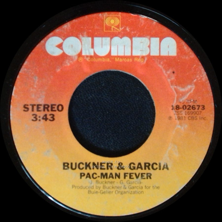 Buckner & Garcia - Pac-Man Fever / Pac-Man Fever (Instrumental) side A