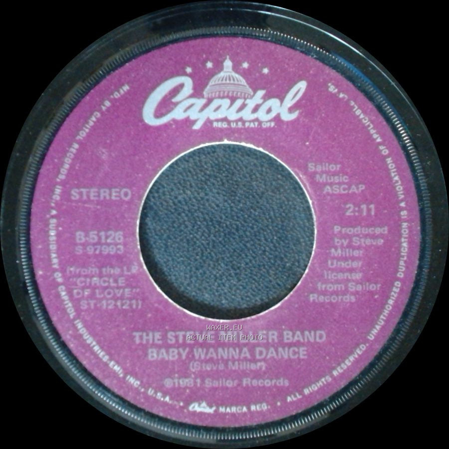 The Steve Miller Band - Abracadabra / Baby Wanna Dance side B