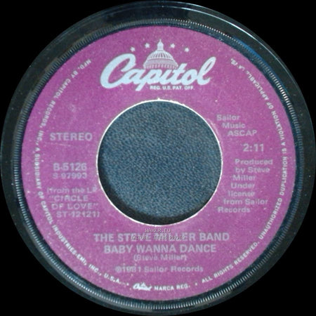 The Steve Miller Band - Abracadabra / Baby Wanna Dance side B