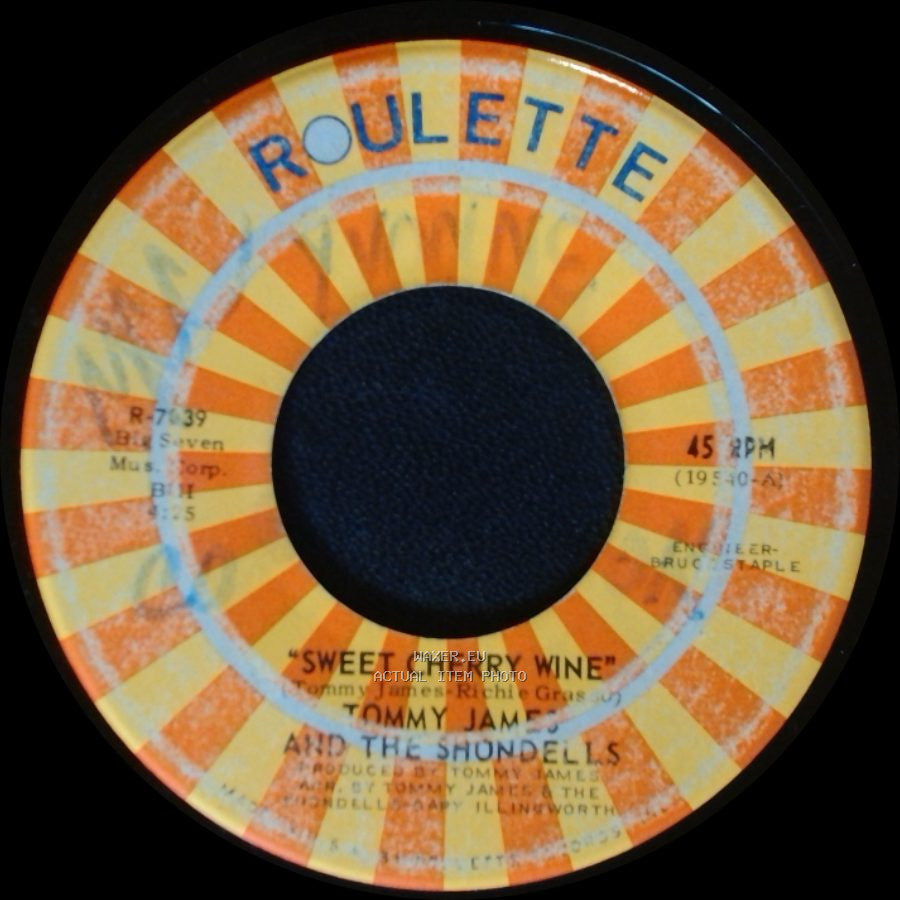 Tommy James And The Shondells - Sweet Cherry Wine / Breakaway side A