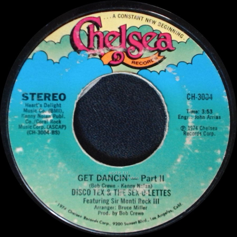 Disco Tex & The Sex-O-Lettes - Get Dancin' / Get Dancin' - Part Ii side B