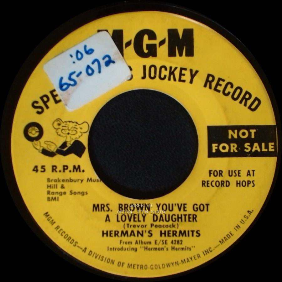Herman's Hermits - Mrs. Brown You've Got A Lovely Daughter / Silhouettes side A
