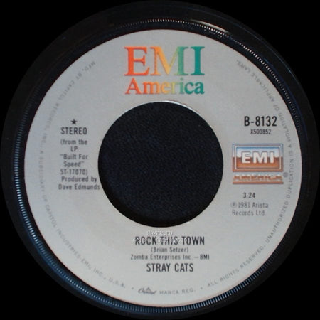 Stray Cats - You Can't Hurry Love / Rock This Town side B