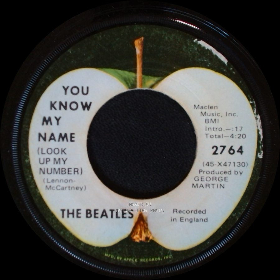 The Beatles - You Know My Name (Look Up My Number) / Let It Be side A
