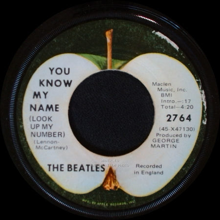 The Beatles - You Know My Name (Look Up My Number) / Let It Be side A