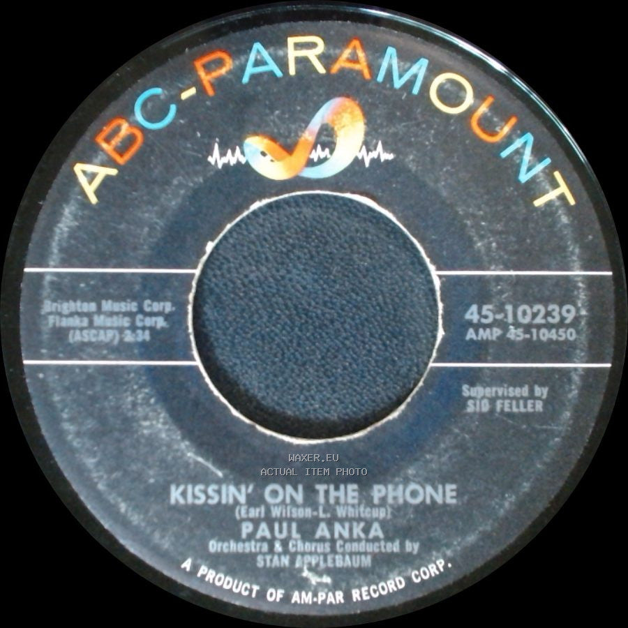 Paul Anka - Cinderella / Kissin' On The Phone side B