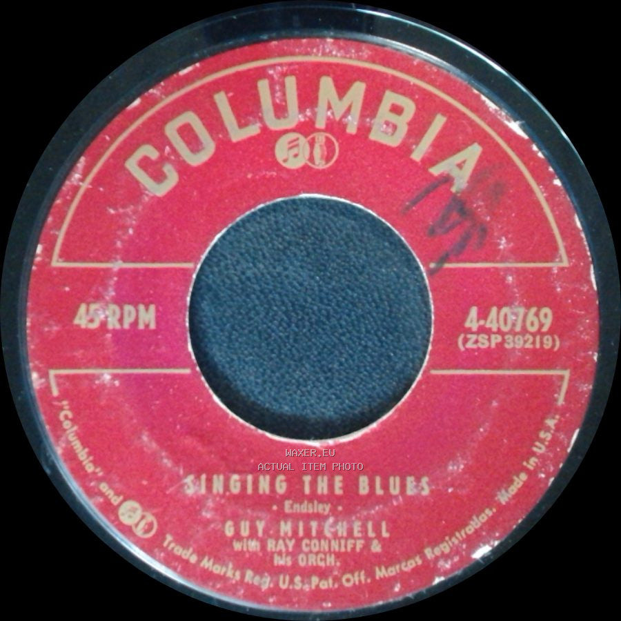 Guy Mitchell With Ray Conniff & His Orch. / Guy Mitchell - Crazy With Love / Singing The Blues side B