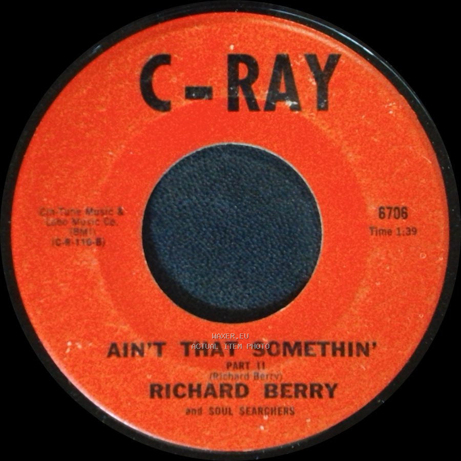 Richard Berry And Soul Searchers / Richard Berry - Ain't That Somethin' Part Ii / Ain't That Somethin' Part 1 side A