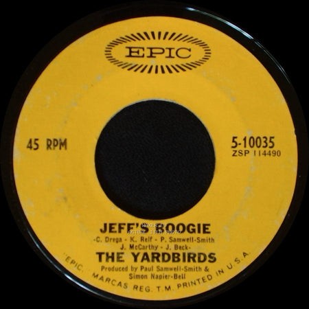 The Yardbirds - Jeff's Boogie / Over Under Sideways Down side A