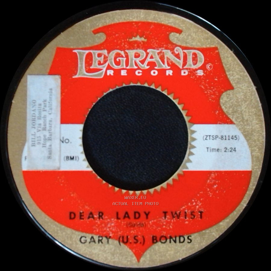 Gary (U.S.) Bonds - Havin' So Much Fun / Dear Lady Twist side B