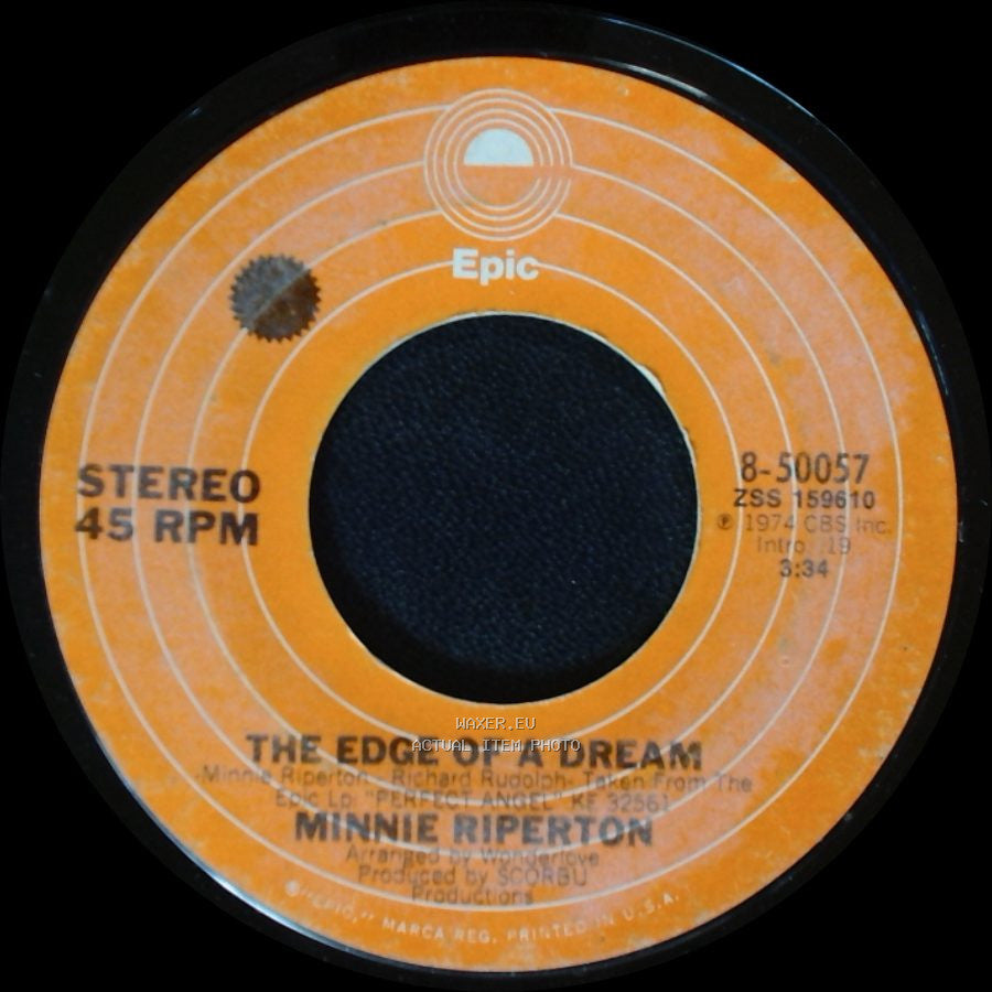 Minnie Riperton - Lovin' You / The Edge Of A Dream side B