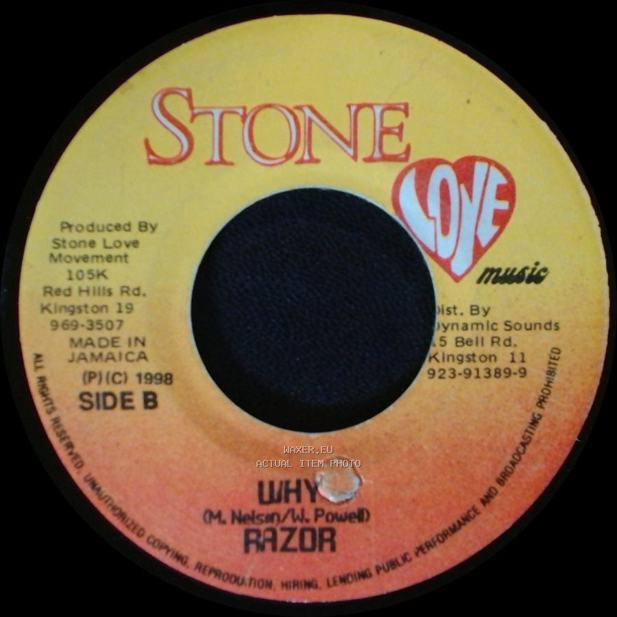 Beenie Man / Sanchez / Razor - Going Away / Why side B