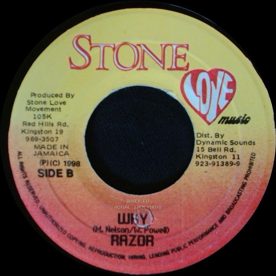 Frankie Paul / Razor - Stuck On 'u' (Adapted) / Why side B