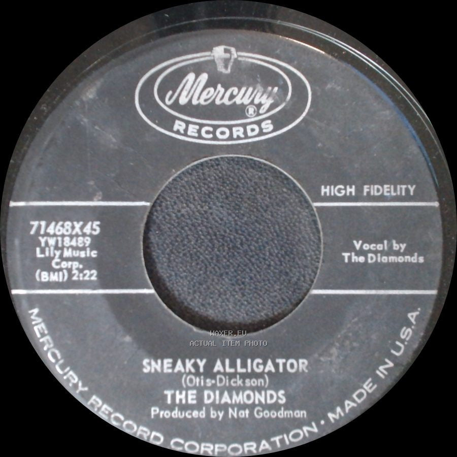 The Diamonds - Holding Your Hand / Sneaky Alligator side B