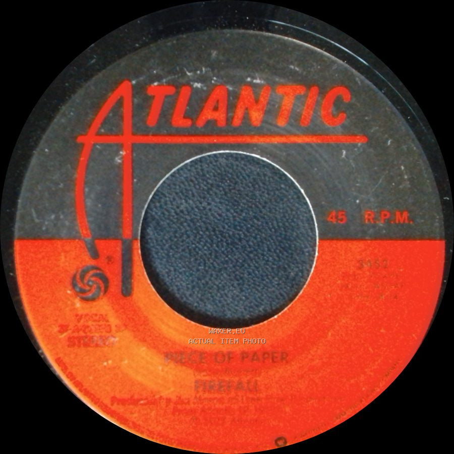 Fleet All / Firefall - Piece Of Paper / So Long side A
